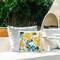 Stupell Industries Blue & Yellow Hibiscus Outdoor Pillow, 18 x 7 x 18